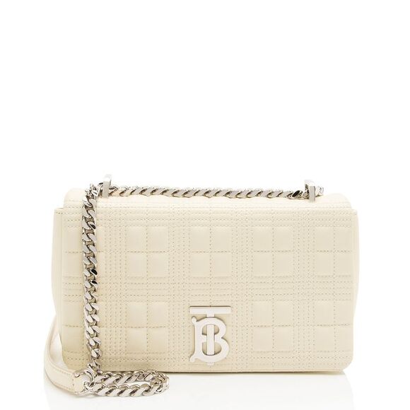 Burberry Quilted Lambskin TB Lola Chain Small Crossbody